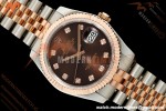 Rolex - Datejust 116231 36mm Jub Flt 316L RG/SS Brn/Dia GMF VR3135