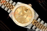 Rolex - Datejust 116233 36mm Jub Flt 316L YG/SS Gold/Dia GMF VR3135