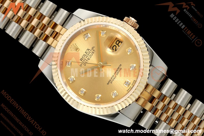 Rolex - Datejust 116233 36mm Jub Flt 316L YG/SS Gold/Dia GMF VR3135
