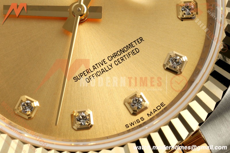 Rolex - Datejust 116233 36mm Jub Flt 316L YG/SS Gold/Dia GMF VR3135