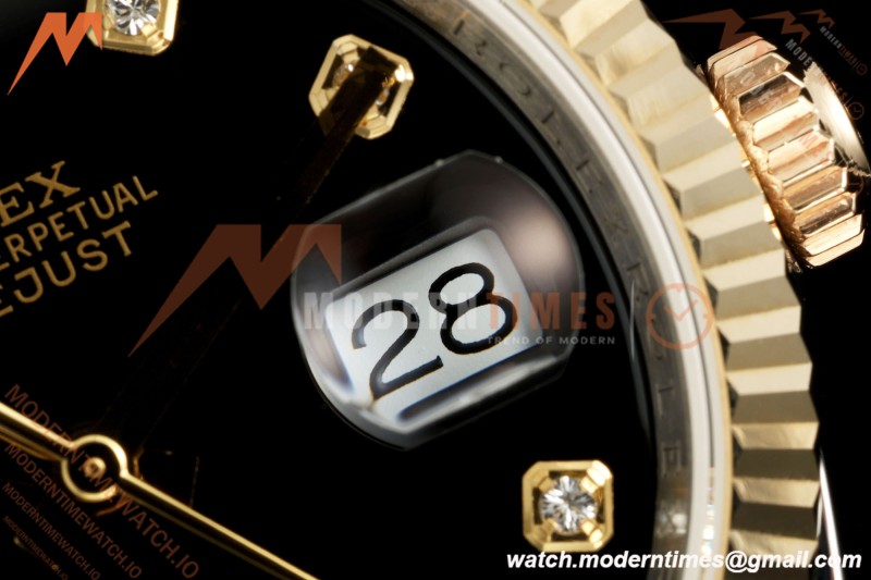 Rolex - Datejust 116233 36mm Jub Flt 316L YG/SS Blk/Dia GMF VR3135