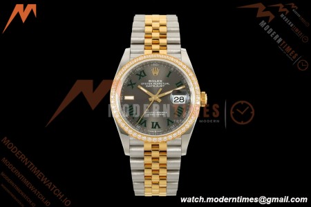 Rolex - Datejust 126283RBR 36mm Jub Diamond 904L YG/SS/DIA Grey/Rmn VSF VS3235 | 롤렉스 - 데이트저스트 126283RBR 36mm 주브 다이아몬드 904L YG/SS/DIA 그레이/Rmn VSF VS3235