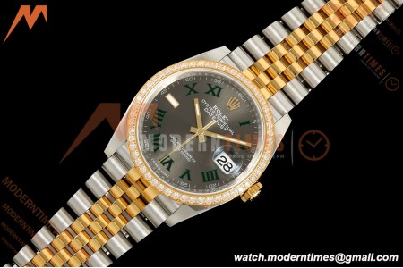 Rolex - Datejust 126283RBR 36mm Jub Diamond 904L YG/SS/DIA Grey/Rmn VSF VS3235 | 롤렉스 - 데이트저스트 126283RBR 36mm 주브 다이아몬드 904L YG/SS/DIA 그레이/Rmn VSF VS3235