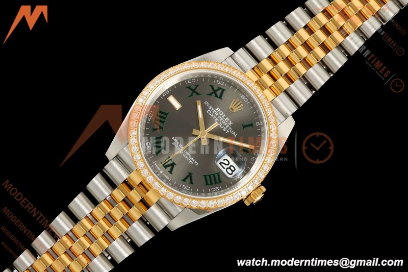 Rolex - Datejust 126283RBR 36mm Jub Diamond 904L YG/SS/DIA Grey/Rmn VSF VS3235