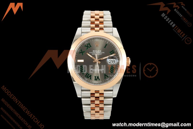 Rolex - Datejust 126301 41mm Jub Smt 904L RG/SS Grey/Rmn VSF VS3235 | 롤렉스 - 데이트저스트 126301 41mm 주브 스몰 세컨드 904L RG/SS 그레이/Rmn VSF VS3235