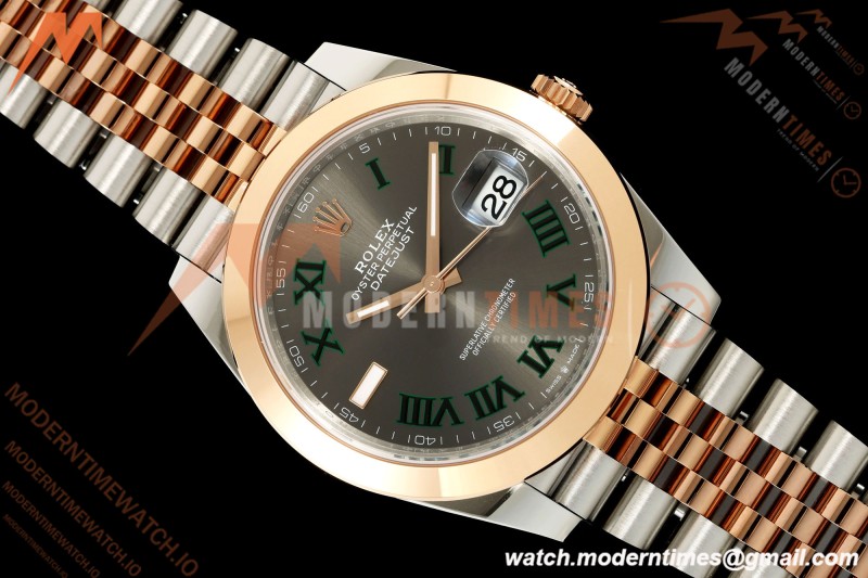 Rolex - Datejust 126301 41mm Jub Smt 904L RG/SS Grey/Rmn VSF VS3235 | 롤렉스 - 데이트저스트 126301 41mm 주브 스몰 세컨드 904L RG/SS 그레이/Rmn VSF VS3235