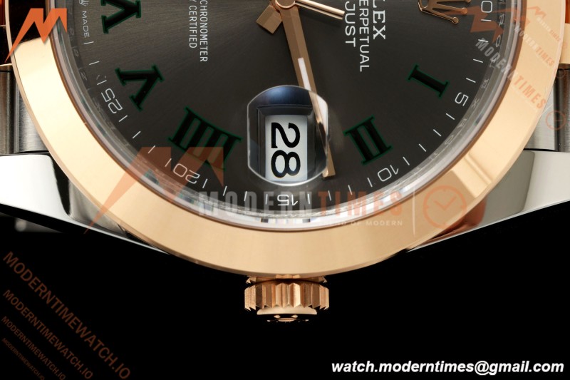 Rolex - Datejust 126301 41mm Jub Smt 904L RG/SS Grey/Rmn VSF VS3235 | 롤렉스 - 데이트저스트 126301 41mm 주브 스몰 세컨드 904L RG/SS 그레이/Rmn VSF VS3235