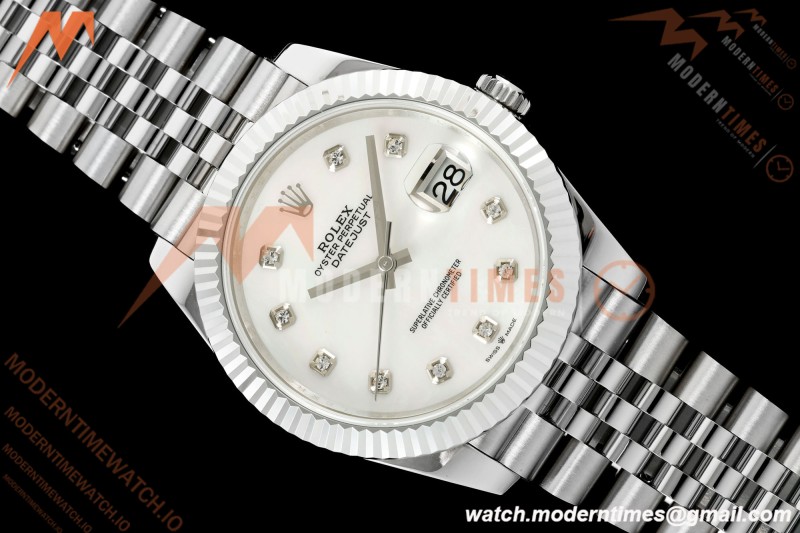 Rolex - Datejust 126334 41mm Gain Weight Jub Flt 904L SS/SS MOP/DIA QF SH3235