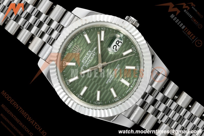 Rolex - Datejust 126334 41mm Gain Weight Jub Flt 904L SS/SS F-Grn/Stk QF SH3235