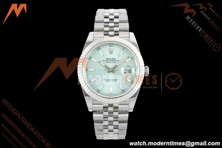 Rolex - Datejust 126334 41mm Gain Weight Jub Flt 904L SS/SS I-Blue/Stk QF SH3235 | 롤렉스 - 데이트저스트 126334 41mm 게인 웨이트 주브 FLT 904L SS/SS 아이스 블루/Stk QF SH3235