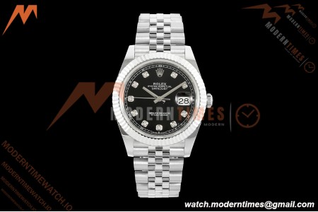 Rolex - Datejust 126334 41mm Gain Weight Jub Flt 904L SS/SS Blk/Dia QF SH3235