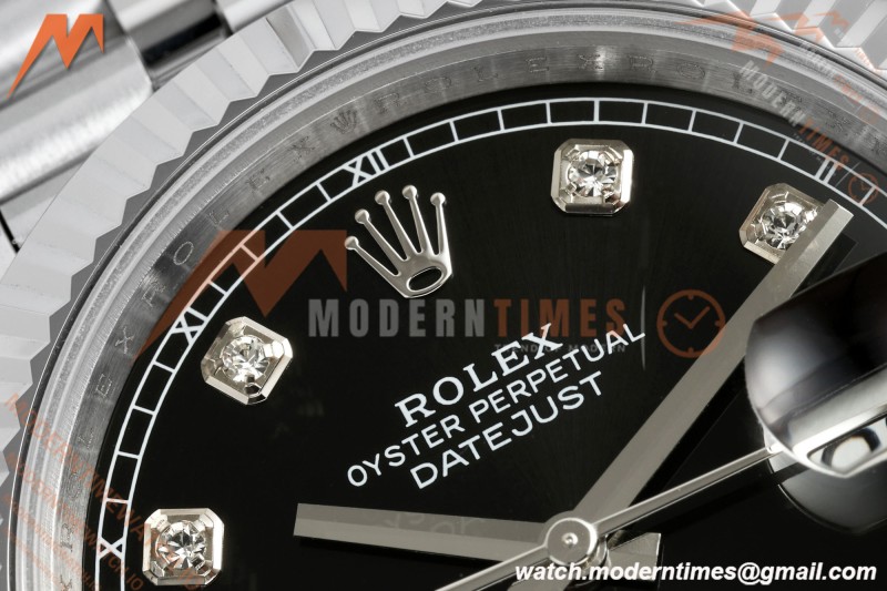 Rolex - Datejust 126334 41mm Gain Weight Jub Flt 904L SS/SS Blk/Dia QF SH3235
