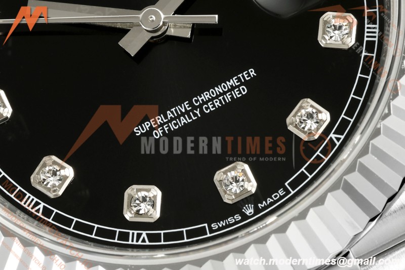 Rolex - Datejust 126334 41mm Gain Weight Jub Flt 904L SS/SS Blk/Dia QF SH3235