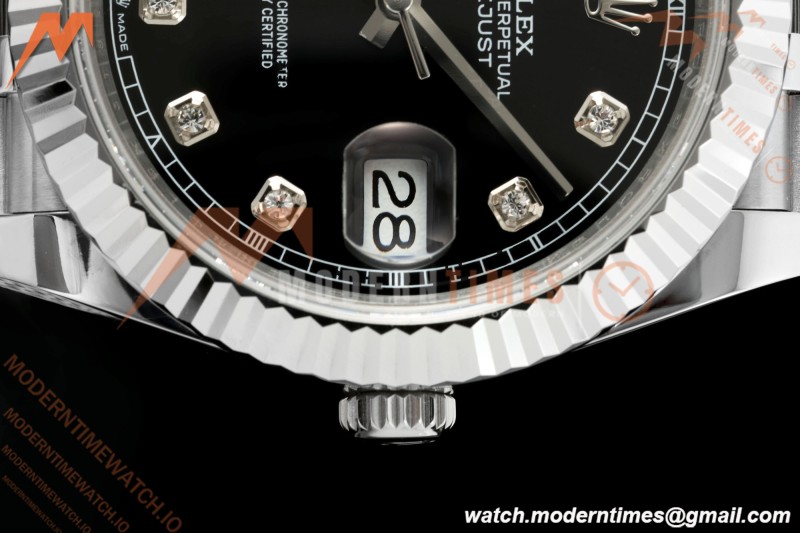 Rolex - Datejust 126334 41mm Gain Weight Jub Flt 904L SS/SS Blk/Dia QF SH3235