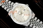 Rolex - Datejust 126334 41mm Gain Weight Jub Flt 904L SS/SS Silv/Stk QF SH3235