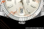 Rolex - Datejust 126334 41mm Gain Weight Jub Flt 904L SS/SS Silv/Stk QF SH3235