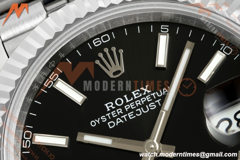 Rolex - Datejust 126334 41mm Gain Weight Jub Flt 904L SS/SS Blk/Stk QF SH3235