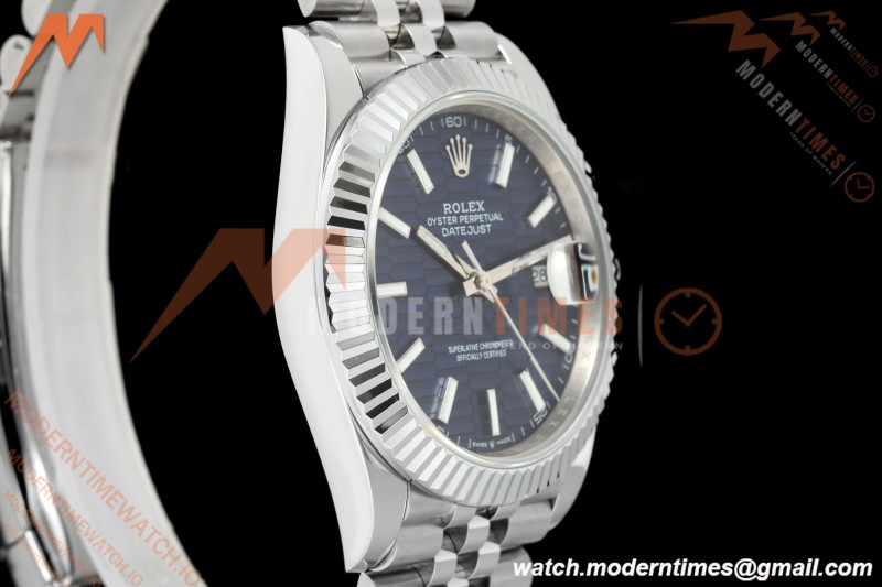 Rolex - Datejust 126334 41mm Gain Weight Jub Flt 904L SS/SS F-Blu/Stk QF SH3235