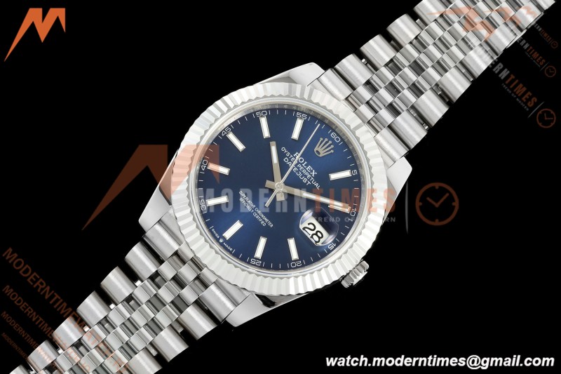 Rolex - Datejust 126334 41mm Gain Weight Jub Flt 904L SS/SS Blu/Stk QF SH3235