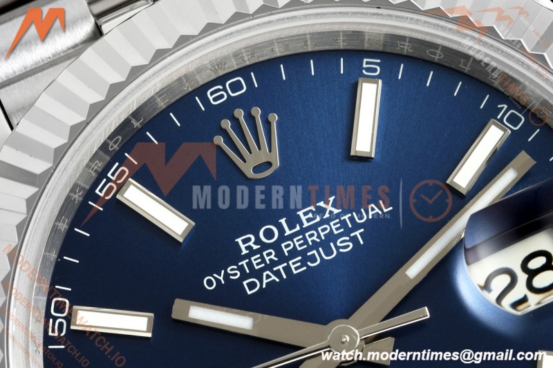 Rolex - Datejust 126334 41mm Gain Weight Jub Flt 904L SS/SS Blu/Stk QF SH3235