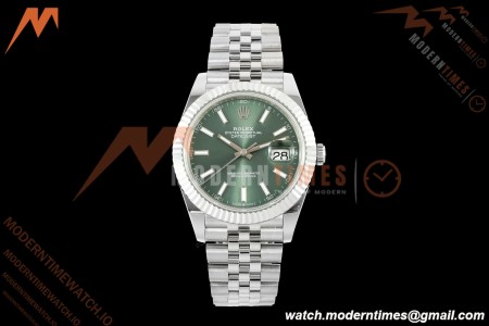 Rolex - Datejust 126334 41mm Gain Weight Jub Flt 904L SS/SS Grn/Stk QF SH3235 | 롤렉스 - 데이트저스트 126334 41mm 게인 웨이트 주브 FLT 904L SS/SS 그린/Stk QF SH3235
