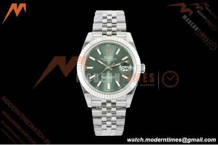 Rolex - Datejust 126334 41mm Gain Weight Jub Flt 904L SS/SS Grn/Stk QF SH3235