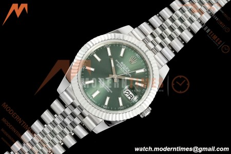 Rolex - Datejust 126334 41mm Gain Weight Jub Flt 904L SS/SS Grn/Stk QF SH3235 | 롤렉스 - 데이트저스트 126334 41mm 게인 웨이트 주브 FLT 904L SS/SS 그린/Stk QF SH3235