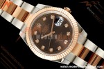 Rolex - Datejust 126331 41mm 904L Gold Wrapped Oys Flt RG/SS Brn/Dia BJF SH3235 | 롤렉스 - 데이트저스트 126331 41mm 904L 골드 랩 오이즈 플라이백 RG/SS 브라운/다이아 BJF SH3235
