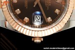 Rolex - Datejust 126331 41mm 904L Gold Wrapped Oys Flt RG/SS Brn/Dia BJF SH3235 | 롤렉스 - 데이트저스트 126331 41mm 904L 골드 랩 오이즈 플라이백 RG/SS 브라운/다이아 BJF SH3235
