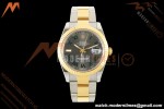Rolex - Datejust 126333 41mm Wimbledon 904L Gold Wrapped Oys Flt YG/SS Grey/Rmn BJF SH3235 | 롤렉스 - 데이트저스트 126333 41mm 윔블던 904L 골드 랩 오이즈 플라이트 YG/SS 그레이/Rmn BJF SH3235