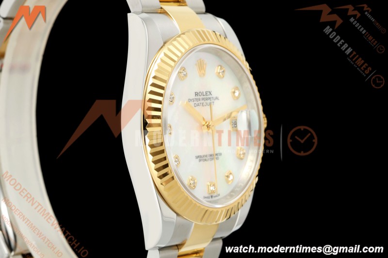 Rolex - Datejust 126333 41mm 904L Gold Wrapped Oys Flt YG/SS W-Mop/Dia BJF SH3235