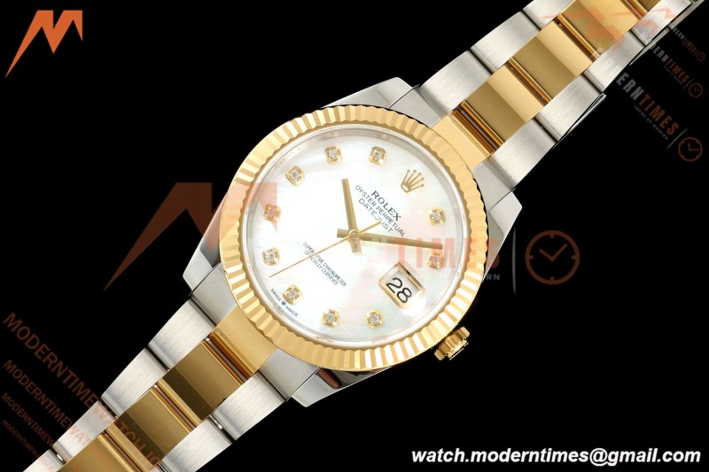 Rolex - Datejust 126333 41mm 904L Gold Wrapped Oys Flt YG/SS W-Mop/Dia BJF SH3235
