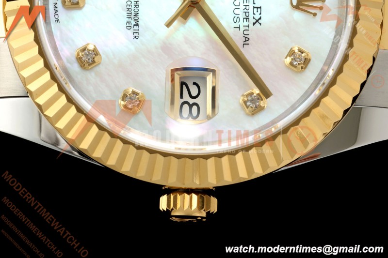 Rolex - Datejust 126333 41mm 904L Gold Wrapped Oys Flt YG/SS W-Mop/Dia BJF SH3235