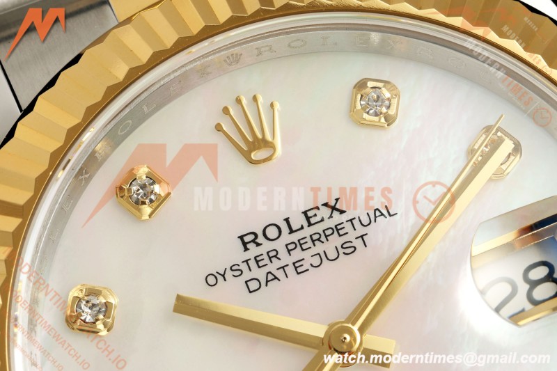 Rolex - Datejust 126333 41mm 904L Gold Wrapped Oys Flt YG/SS W-Mop/Dia BJF SH3235