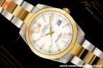 Rolex - Datejust 126333 41mm 904L Gold Wrapped Oys Flt YG/SS Wht/Stk BJF SH3235 | 롤렉스 - 데이트저스트 126333 41mm 904L 골드 랩 오이즈 플라이백 YG/SS 화이트/스틸 BJF SH3235
