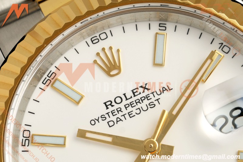 Rolex - Datejust 126333 41mm 904L Gold Wrapped Oys Flt YG/SS Wht/Stk BJF SH3235 | 롤렉스 - 데이트저스트 126333 41mm 904L 골드 랩 오이즈 플라이백 YG/SS 화이트/스틸 BJF SH3235