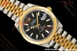 Rolex - Datejust 126333 41mm 904L Gold Wrapped Jub Flt YG/SS Blk/Stk BJF SH3235