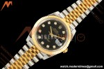 Rolex - Datejust 126333 41mm 904L Gold Wrapped Jub Flt YG/SS Blk/Dia BJF SH3235