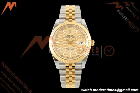 Rolex - Datejust 126333 41mm 904L Gold Wrapped Jub Flt YG/SS F-Gold/Stk BJF SH3235