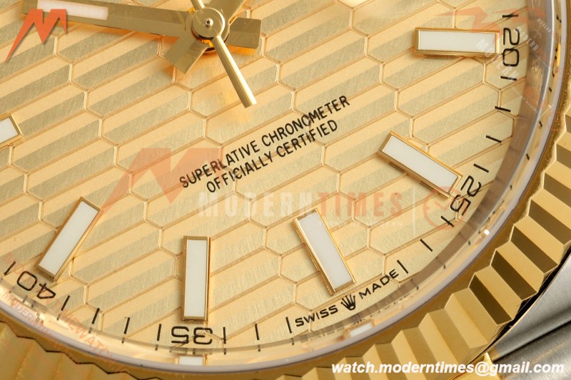 Rolex - Datejust 126333 41mm 904L Gold Wrapped Jub Flt YG/SS F-Gold/Stk BJF SH3235 | 롤렉스 - 데이트저스트 126333 41mm 904L 골드 랩드 주브 플랫 YG/SS F-골드/Stk BJF SH3235