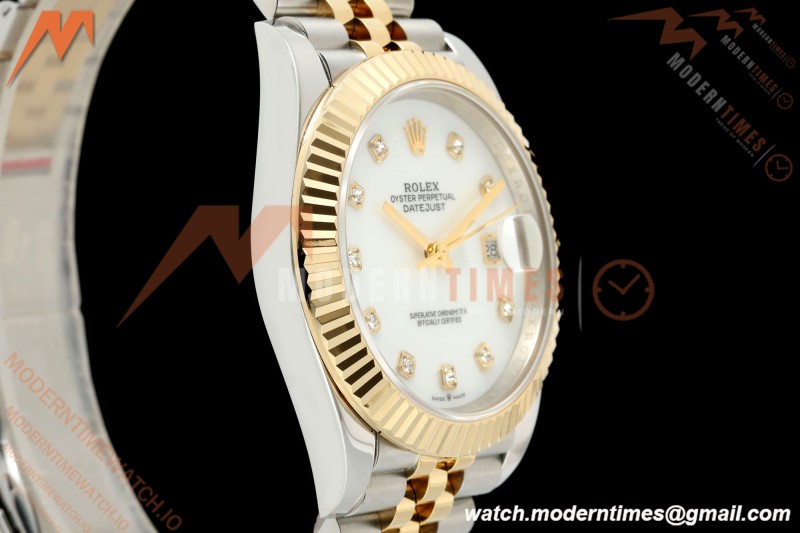 Rolex - Datejust 126333 41mm 904L Gain Weight Jub Flt YG/SS W-Mop/Dia QF SH3235 | 롤렉스 - 데이트저스트 126333 41mm 904L 게인 웨이트 주브 플랫 YG/SS W-Mop/Dia QF SH3235