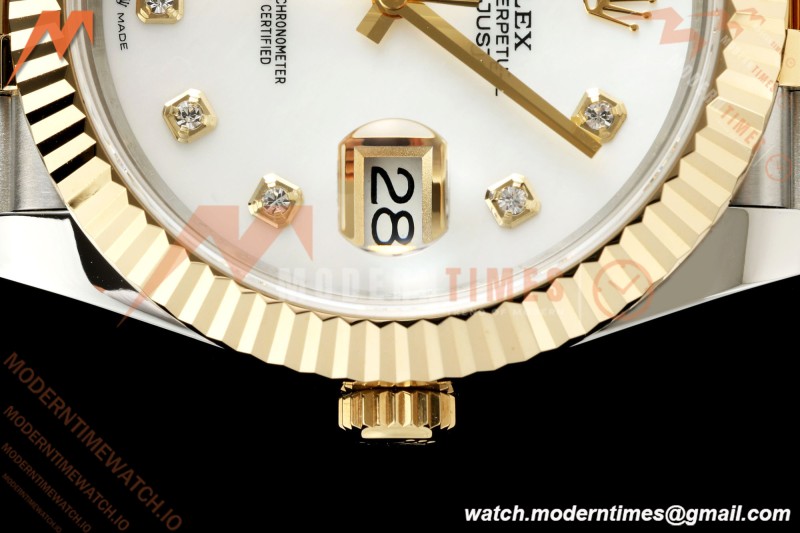 Rolex - Datejust 126333 41mm 904L Gain Weight Jub Flt YG/SS W-Mop/Dia QF SH3235 | 롤렉스 - 데이트저스트 126333 41mm 904L 게인 웨이트 주브 플랫 YG/SS W-Mop/Dia QF SH3235