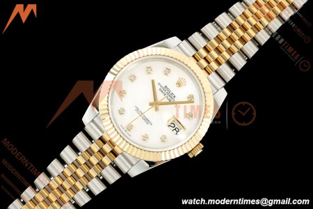 Rolex - Datejust 126333 41mm 904L Gain Weight Jub Flt YG/SS W-Mop/Dia QF SH3235 | 롤렉스 - 데이트저스트 126333 41mm 904L 게인 웨이트 주브 플랫 YG/SS W-Mop/Dia QF SH3235