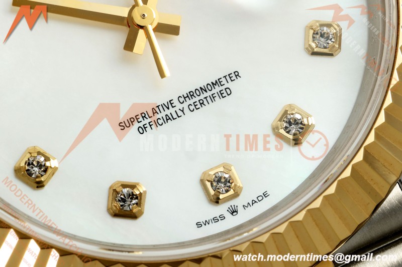 Rolex - Datejust 126333 41mm 904L Gain Weight Jub Flt YG/SS W-Mop/Dia QF SH3235 | 롤렉스 - 데이트저스트 126333 41mm 904L 게인 웨이트 주브 플랫 YG/SS W-Mop/Dia QF SH3235