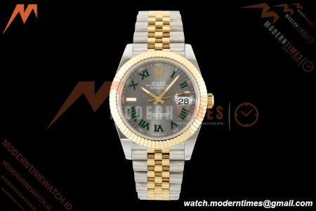 Rolex - Datejust 126333 41mm Wimbledon 904L Gain Weight Jub Flt YG/SS Grey/Rmn QF SH3235