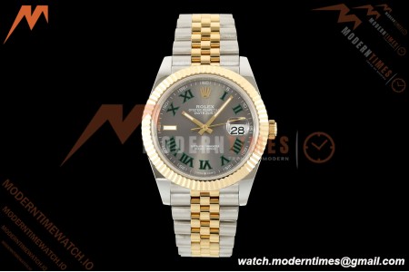 Rolex - Datejust 126333 41mm Wimbledon 904L Gain Weight Jub Flt YG/SS Grey/Rmn QF SH3235