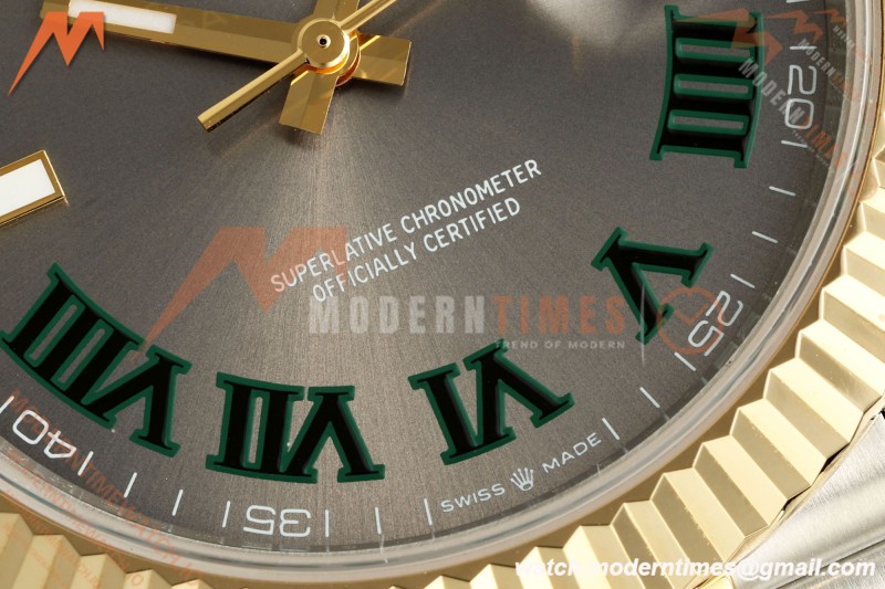 Rolex - Datejust 126333 41mm Wimbledon 904L Gain Weight Jub Flt YG/SS Grey/Rmn QF SH3235