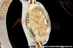Rolex - Datejust 126333 41mm 904L Gain Weight Jub Flt YG/SS G-Wave/Stk QF SH3235
