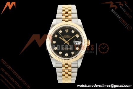 Rolex - Datejust 126333 41mm 904L Gain Weight Jub Flt YG/SS Blk/Dia QF SH3235 | 롤렉스 - 데이트저스트 126333 41mm 904L 게인 웨이트 주브 플랫 YG/SS 블랙/다이얼 QF SH3235