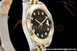Rolex - Datejust 126333 41mm 904L Gain Weight Jub Flt YG/SS Blk/Dia QF SH3235